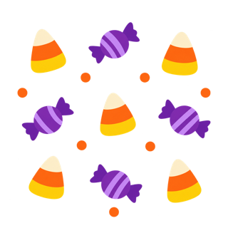 Candy Corn Confetti pattern